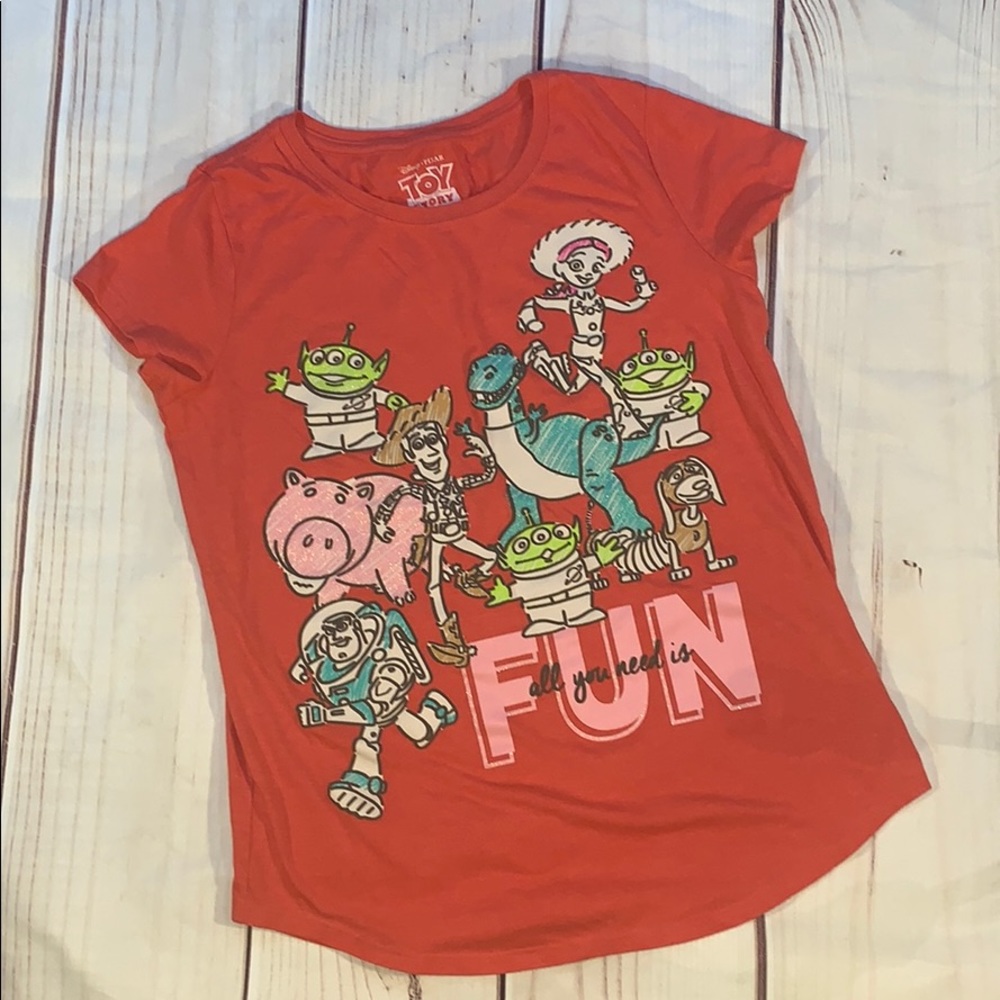 Toy story and friends red T-shirt